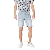 Antony Morato Light Blue Cotton Bermuda Shorts