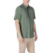 Antony Morato Green Lyocell Shortsleeve Shirt