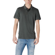 EA7 Emporio Armani Green Cotton Polo Shirt