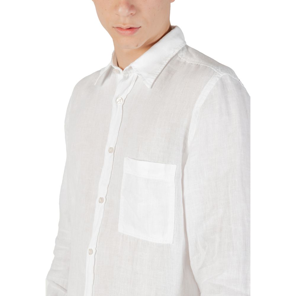 Hugo Boss White Linen Dress Shirt