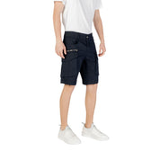 Replay Blue Cotton Bermuda Shorts