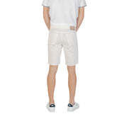 Jeckerson White Cotton Bermuda Shorts
