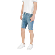 Jeckerson Light Blue Cotton Bermuda