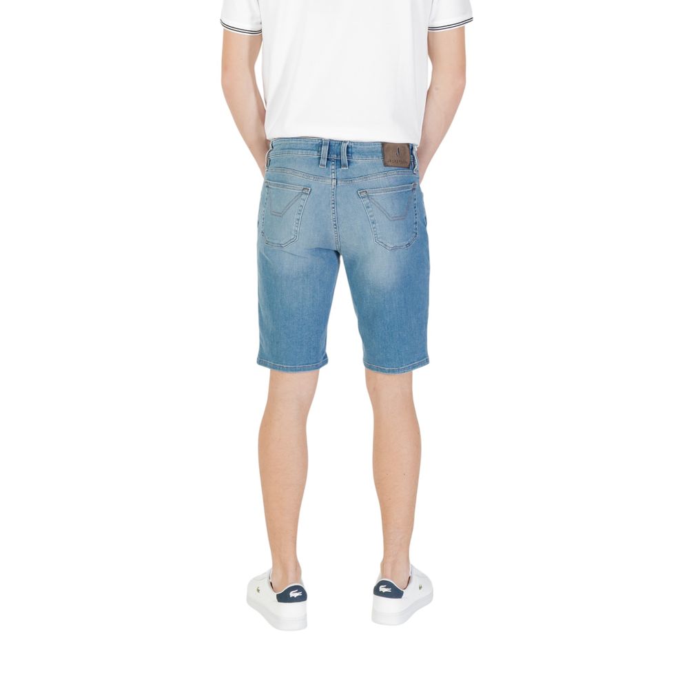 Jeckerson Light Blue Cotton Bermuda