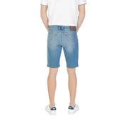 Jeckerson Light Blue Cotton Bermuda