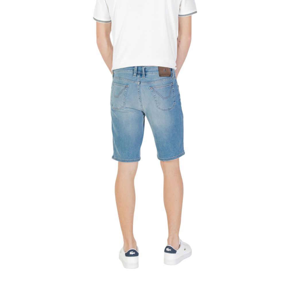 Jeckerson Light Blue Cotton Bermuda