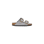 Birkenstock Gray Leather Slippers