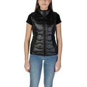 Blauer Black Polyamide Sleveless Jacket