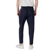 Gianni Lupo Blue Cotton Casual Pants