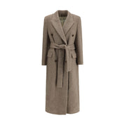 Golden Goose Beige Fleece Wool Coat