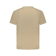 Napapijri Brown Cotton Men T-Shirt