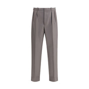 Margiela Green Fleece Wool Dress Pants