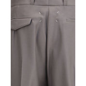 Margiela Green Fleece Wool Dress Pants