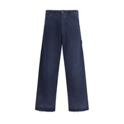 Margiela Blue Cotton Casual Pants