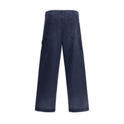 Margiela Blue Cotton Casual Pants