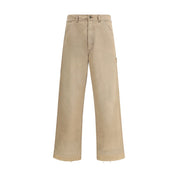 Margiela Beige Cotton Casual Pants