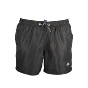 La Martina Nero Poliestere Men's Swim Boxer