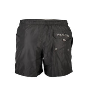 La Martina Nero Poliestere Men's Swim Boxer