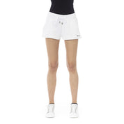 Just Cavalli White Cotton Women's Sweat Shorts