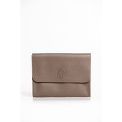 Trussardi Brown Polyester Men Clutch