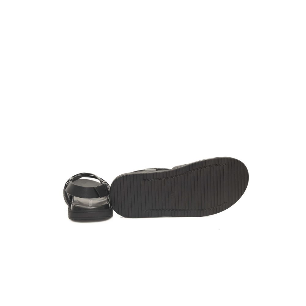 Cerruti 1881 Black Cowhide Men Sandal