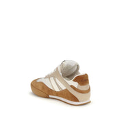 Chloé Brown Calf Leather Bos Taurus Athletic Sneakers