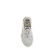 Autry White Leather Athletic Sneakers