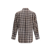 Dsquared² Brown Cotton Pattern Shirt