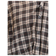 Dsquared² Brown Cotton Pattern Shirt