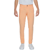 Borghese Orange Cotton Chino Pants