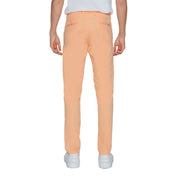 Borghese Orange Cotton Chino Pants