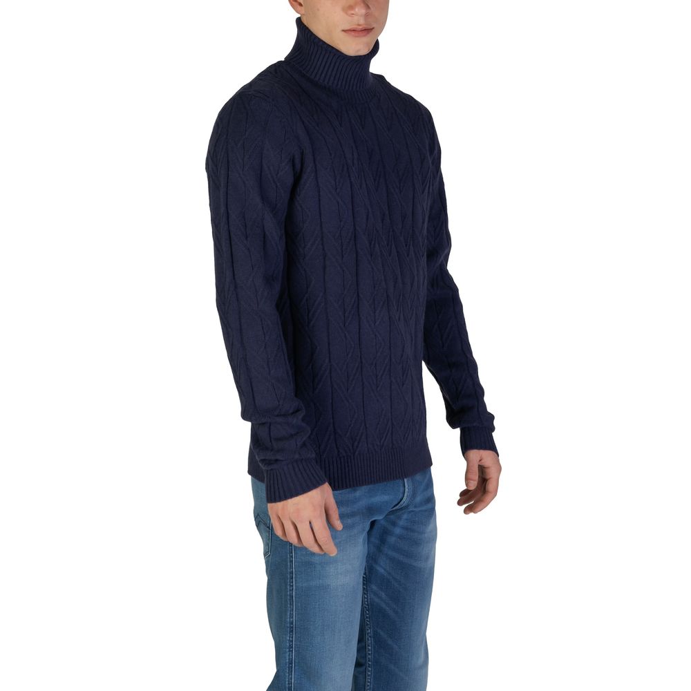 In My Hood Blue Polyester Sweater