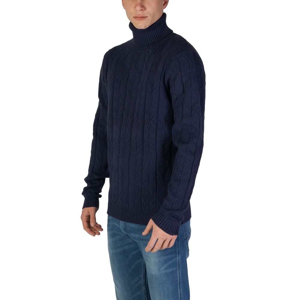 In My Hood Blue Polyester Sweater