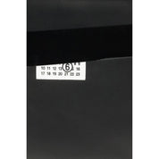 MM6 Black Calf Leather Bos Taurus Clutch Bag