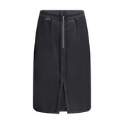 Margiela Black Polyester Midi Skirt