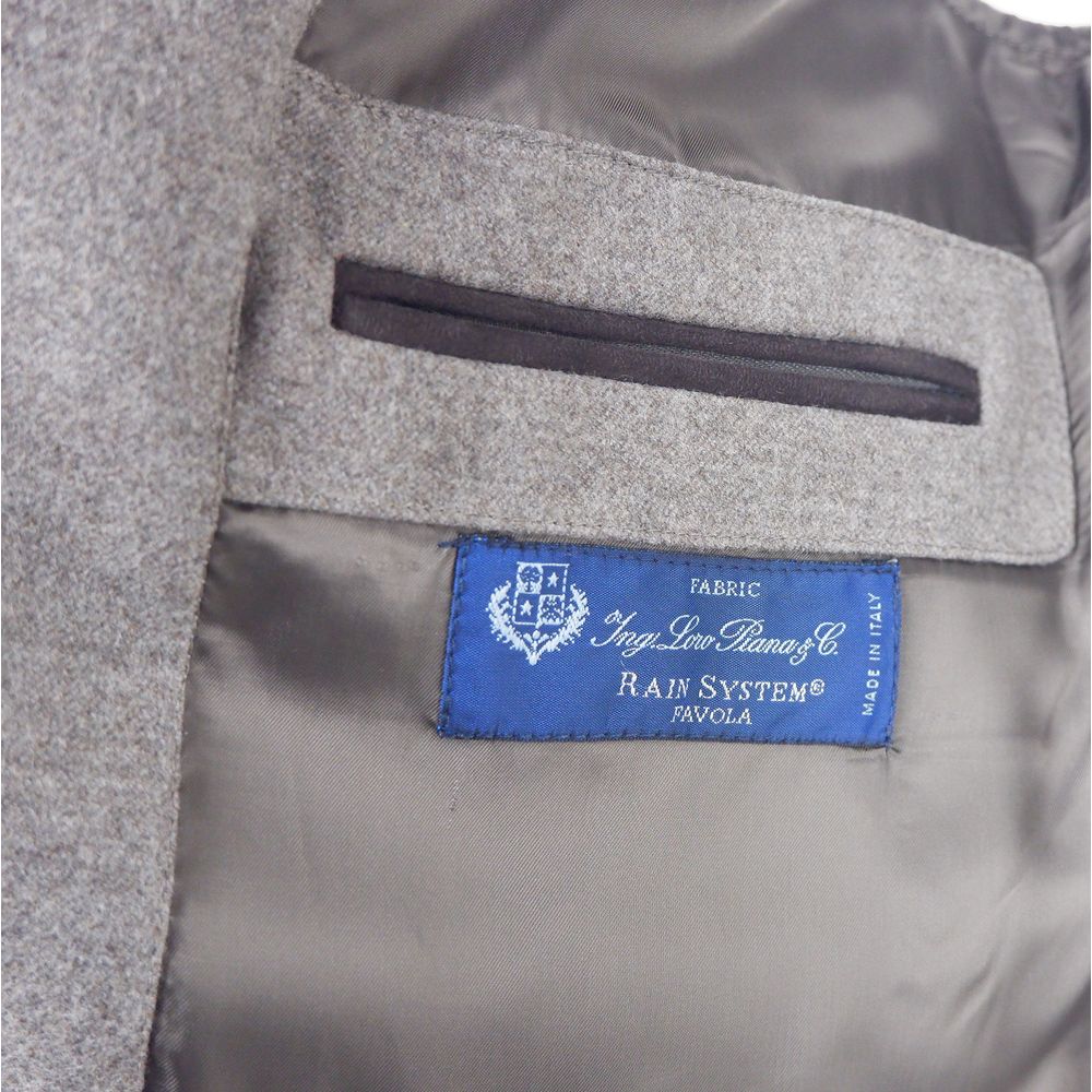 Made in Italy Gray Wool Sleveless Jacket