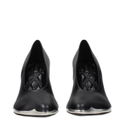 Burberry Black Leather High Heel Pumps