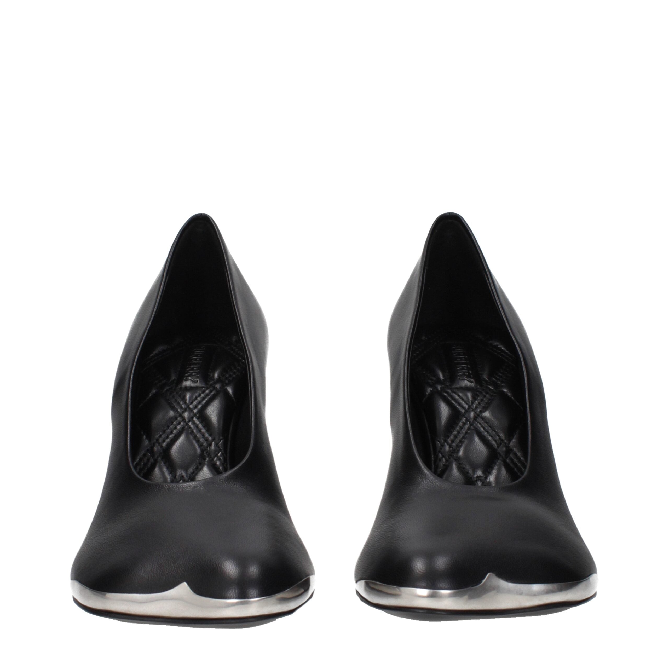 Burberry Black Leather High Heel Pumps