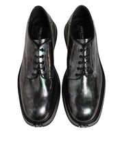 Dolce & Gabbana Multicolor Leather Lace-up Men Formal Derby Shoes
