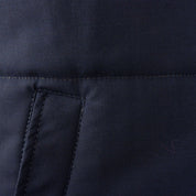 Made in Italy Blue Wool Sleveless Jacket