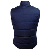 Made in Italy Blue Wool Sleveless Jacket