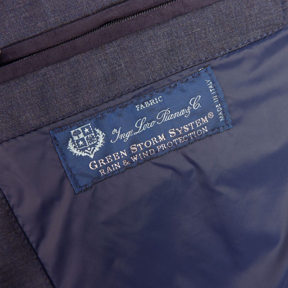 Made in Italy Blue Wool Sleveless Jacket