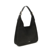 Michael Kors Black Calf Leather Bos Taurus Shoulder Bag