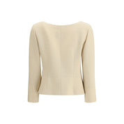 Valentino Cream Fleece Wool Coat