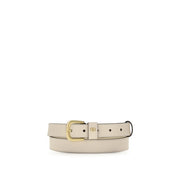 Valentino Garavani White Leather Regular Belt