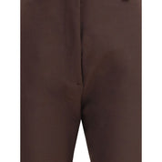 The Latest Brown Polyester Skinny Pants