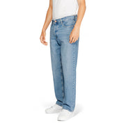 Jack Jones Blue Cotton Relaxed Fit Jeans