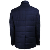 Made in Italy Blue Wool Jackets & Coat