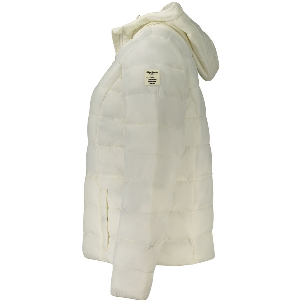 Pepe Jeans White Polyamide Jackets & Coat
