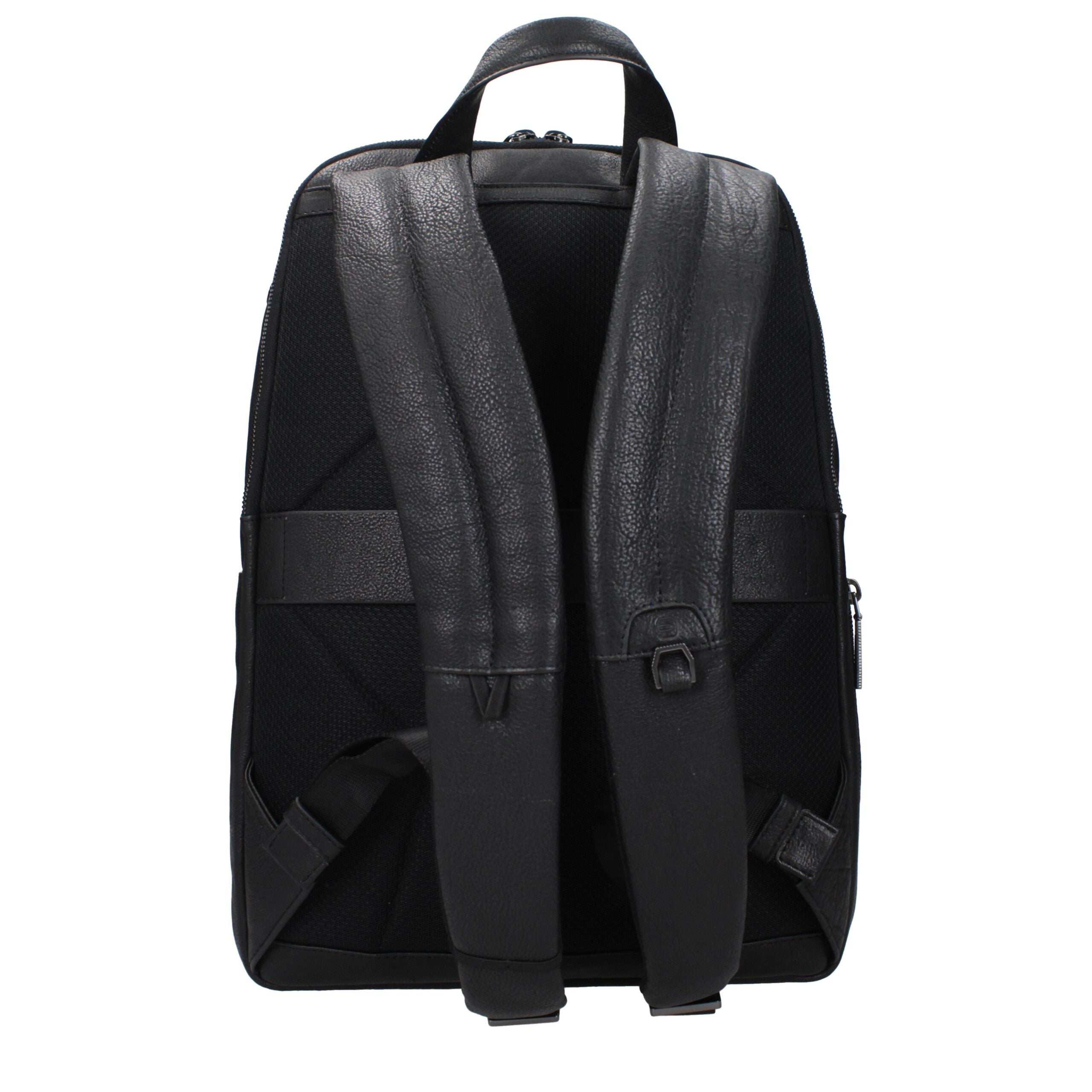 Piquadro Black Leather Backpack